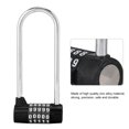 thumbnail image 2 of Spptty Zinc Alloy U-shape Combination Digit Password Code Lock Extra Long Cabinet Door Padlock , Door Lock,U Lock, 2 of 8