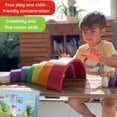 thumbnail image 6 of Extasticks Willie's Rainbow World Wooden Arches And Peg Dolls Set With Book, 6 of 7