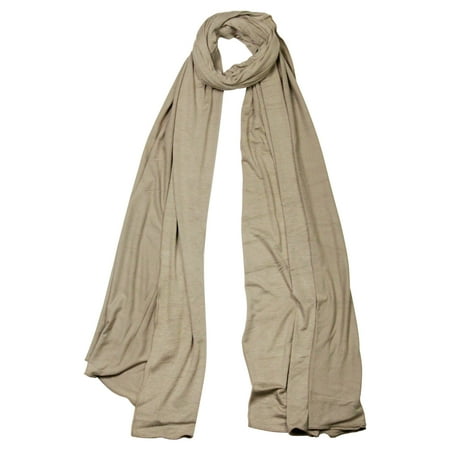 hijaz rectangle hijab lightweight scarf plain jersey brown light walmart