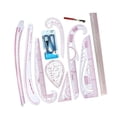 thumbnail image 4 of Juego de reglas de costura francesas, juego de reglas métricas, herramientas de medición, ropa flexible 11 piezas, 4 of 8