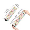 thumbnail image 2 of Goofa Colorful Donuts Pattern Non Slip Socks with Grips for Elderly, Crew Socks Yoga Hospital Socks Cushioned Sole Gripper Socks for Men Women, 2 of 5