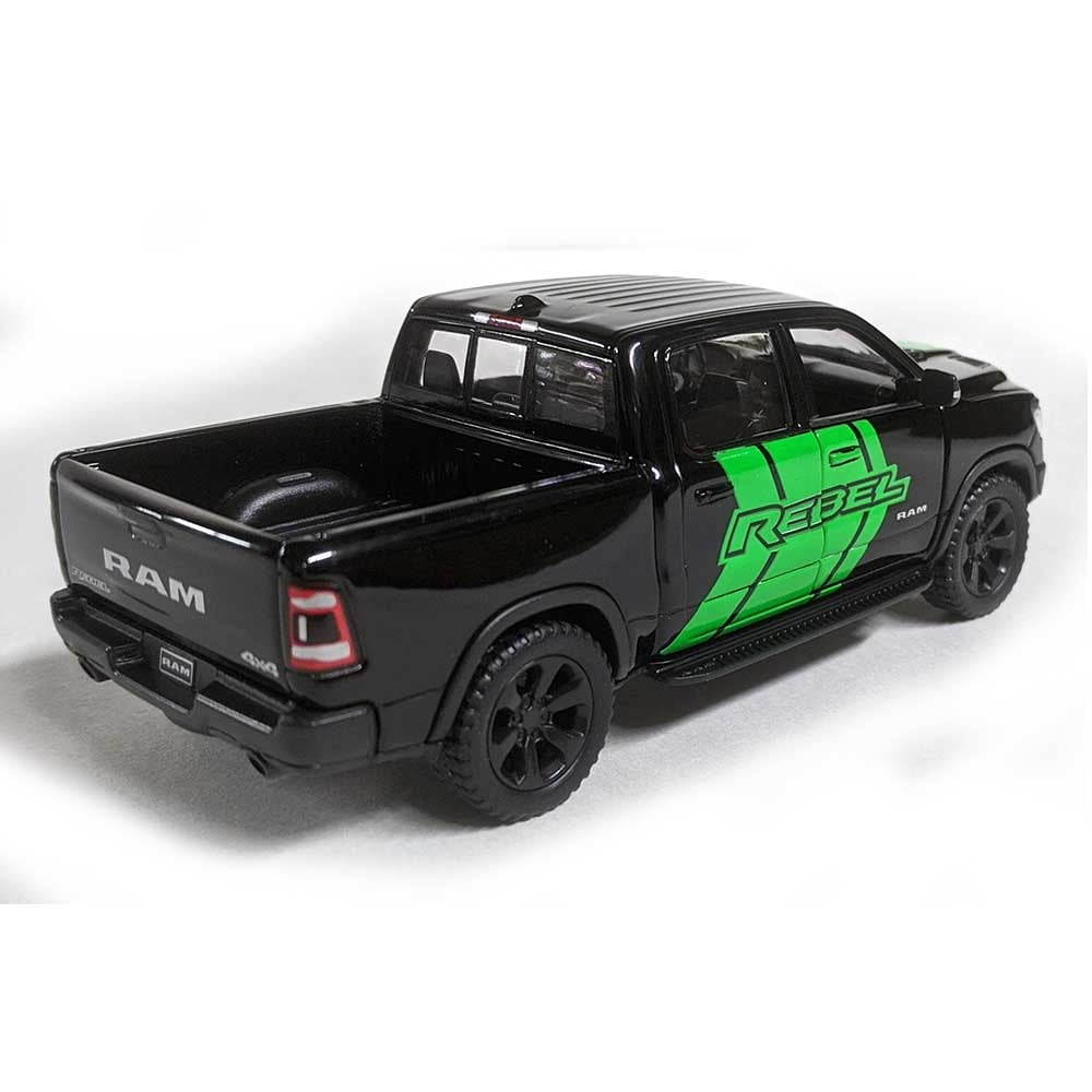 1/46 Scale Red 5" Die-cast 2019 RAM Rebel 1500 Pickup Truck with Decals 