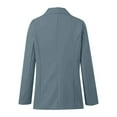 thumbnail image 3 of Casual Blazers for Women 2025 Long Sleeve Open Front Button Notch Lapel Collar Business Casual Work Office Jacket, 3 of 6