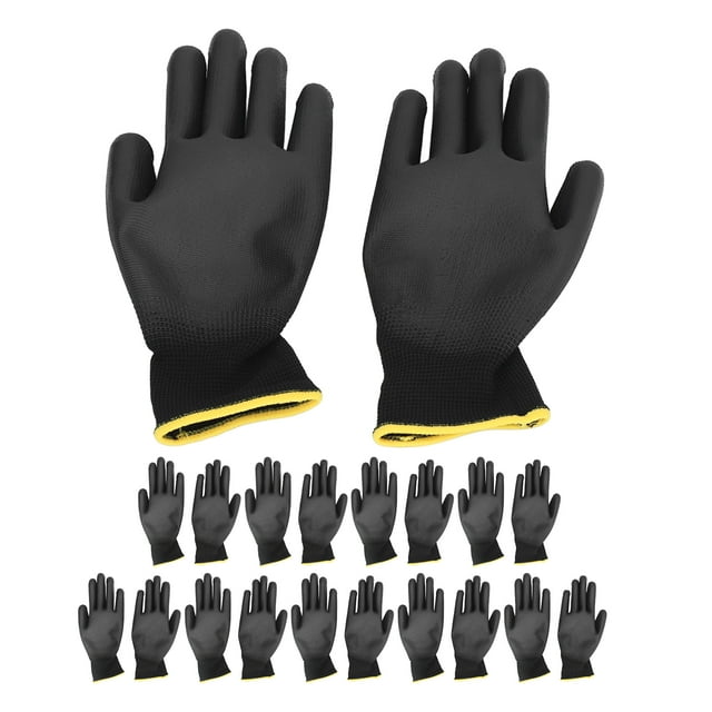 Guantes de seguridad, 10 pares de guantes de trabajo Guantes de trabajo seguros Guantes mecánicos optimizados para la excelencia