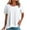 White, variant on fatyb Womens Summer Tops Casual Crew Neck Tee Shirts Short Sleeve Solid Color Pullover Loose Blouses