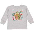 thumbnail image 3 of Inktastic Sloth Cute for Girls Girls Long Sleeve Toddler T-Shirt, 3 of 5