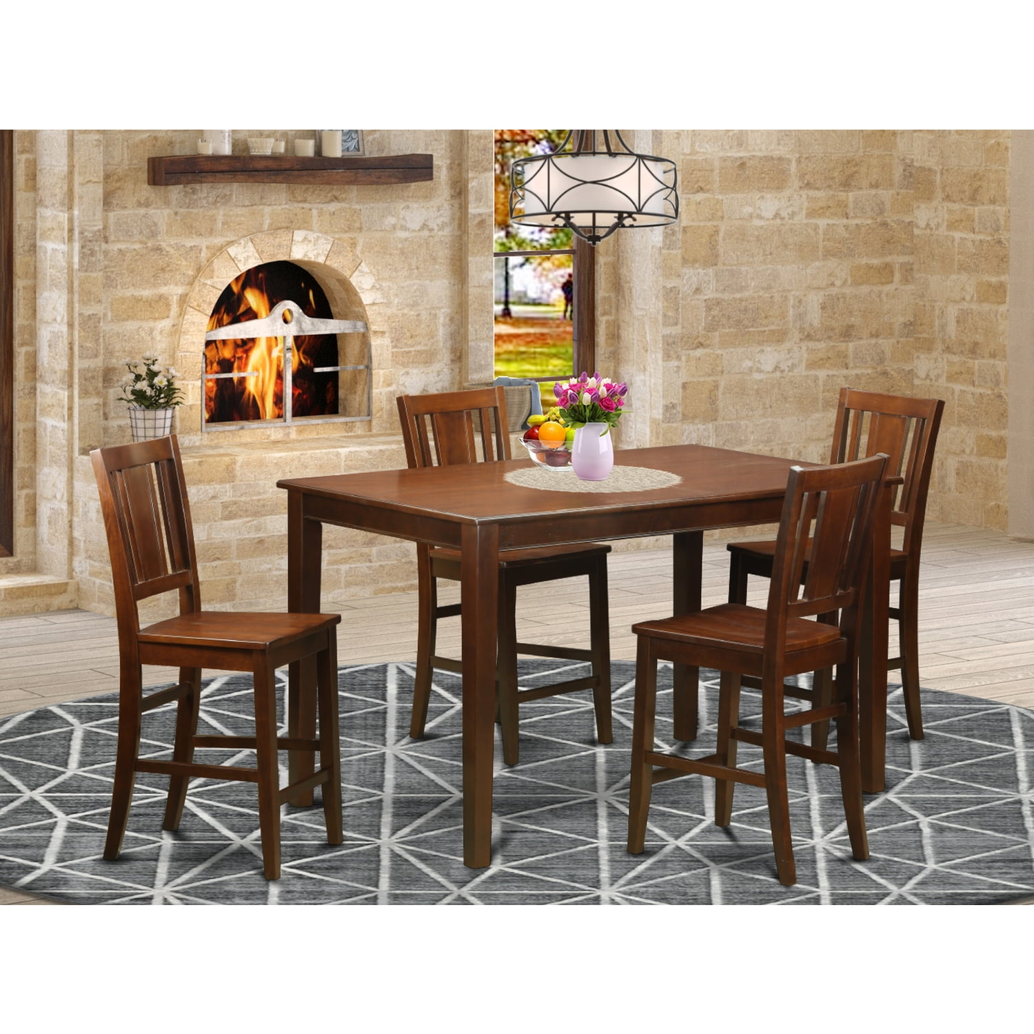 Pub Table Set Gathering And, Round Pub Table Seats 6