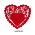 thumbnail image 3 of 100Pcs 6 Inch Valentine Heart Doilies Cutouts Paper Lace Doily Red Craft Gift Set for Table Party Decorations,Mixed Colors, 3 of 8