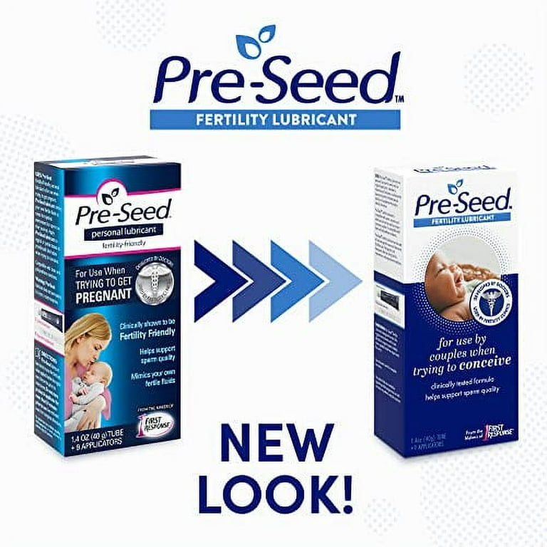 Pre-Seed Fertility Friendly Lubricant, pH Balanced for Sperm Survival,  Women TTC
