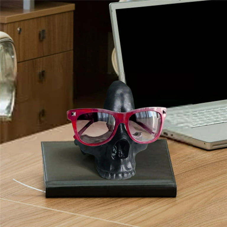 Skull Glasses Stand Holder, Sunglasses Stand, Desk Tidy, Gothic Decor,  Skeleton Eyeglasses Holder, Eyewear Stand 