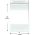 thumbnail image 2 of Plymor 4" x 6" (Pack of 100), 6 Mil Industrial Duty White-Block Zipper Reclosable Plastic Bags, 2 of 3