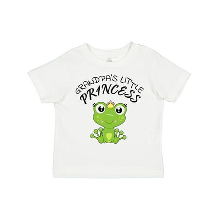 

Inktastic Grandpa s Little Princess- Cute Frog Gift Toddler Toddler Girl T-Shirt