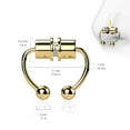 thumbnail image 4 of Magnetic Clip On Fake Non Piercing Septum Horseshoe Circular Barbell, 4 of 4