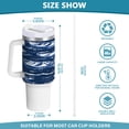 thumbnail image 3 of 40 Oz Car Handle Water Bottle 10.8x3.85 Inch Handle And Straw Travel Water Bottle Reusable Stainless Steel Water Bottle Blue Boat, 3 of 7