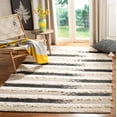 thumbnail image 2 of SAFAVIEH Natura Proinsias Striped Cotton Area Rug, Ivory/Black, 4' x 6', 2 of 5