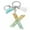 X, variant on CxhicLuv Green Tassel Letter Keychain, Acrylic Crystal Drop Pendant, Cool Design for Bags & Keys, Thickened Material for Durability, Great Gift for Boys & Teens