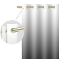 thumbnail image 3 of Nanqianyi Ombre Blackout Curtains for Bedroom, Gradient White to Grey Black Thermal Insulated Grommet Window Curtain for Living Room, 2 Panels, 52x63 inches Length, 3 of 7