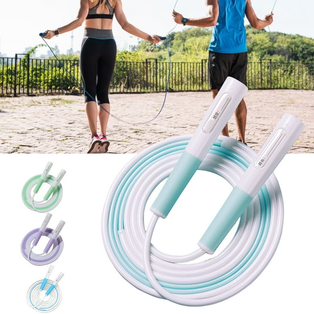 LJNYFDC Jumping Rope Ergonomic Skipping Rope Length Adjustable No Knot PVC Rope for Physical Testing Training Jump Rope Racing Competition