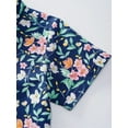 thumbnail image 6 of YONGHS Boys Kids Short Sleeve Hawaiian Button Down Shirt Tops Floral Print Blouse Holiday T-shirt Type D 7-8, 6 of 7