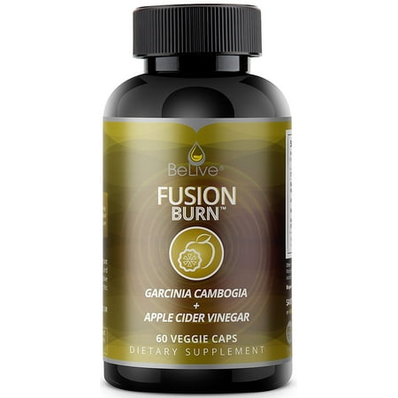 BeLive Fusion Burn Apple Cider Vinegar Weight Loss Pills with Garcinia Cambogia, Green Tea ExtraCt, Raspberry Ketones, & CLA, Veggie Ctules, 60