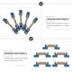 thumbnail image 4 of 5 barras colectoras de terminales, bloque de terminales de 6 posiciones, terminal de tornillo de cable de latón, 4 of 6