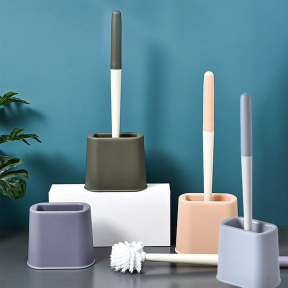 Toilet Brush and Holder Set with Drip Tray | Toilet Bowl Brush & Toilet Bowl Cleaner Brush Combo | Bathroom Cleaning Organizer | Strong Bristles | Easy Maintenance | Xuniizn