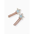 thumbnail image 4 of Way to Celebrate Americana Patriotic Star Crystal Drop Earrings, 4 of 4
