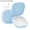 Blue with white, variant on Portable Retainer Case with Aligner Remover Tool, Chewies and Cleaning Brush, Plastic Dental Storage Box for Clear Aligners, Dentures, Mouth Guards, Travel, Daily Carry and Bedside Use