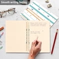 thumbnail image 4 of FORMRS 1-Subject Spiral Notebook 8" x 5" College Ruled 60 Refillable Sheet A5 Hard Cover, 2 Pack, Cute Nautical Pattern, 4 of 7