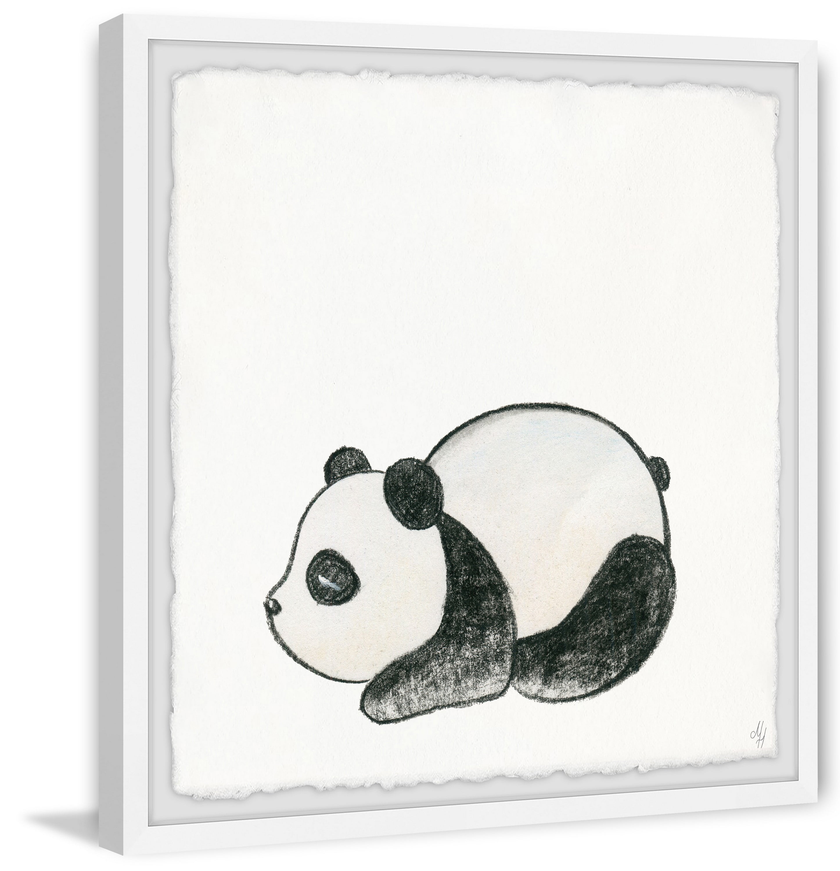 Marmont Hill Sleepy Panda Framed Wall Art