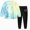 G837-Mint Green, variant on HFHAPW Girl Boys Pajamas Kids 2 Piece Pjs Set Long Sleeve Top and Pants Girl Boys' Sleepwear