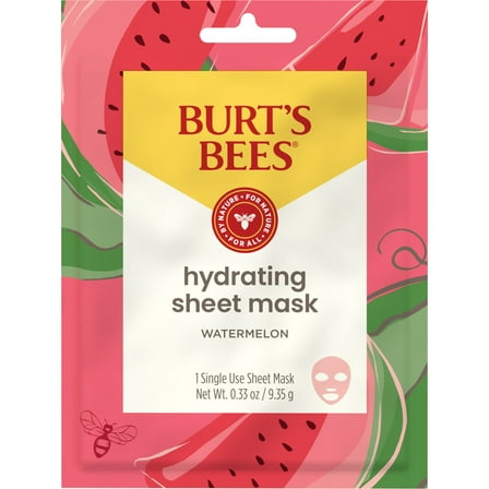 Burt's Bees Hydrating Sheet Mask With Watermelon, 1 Count