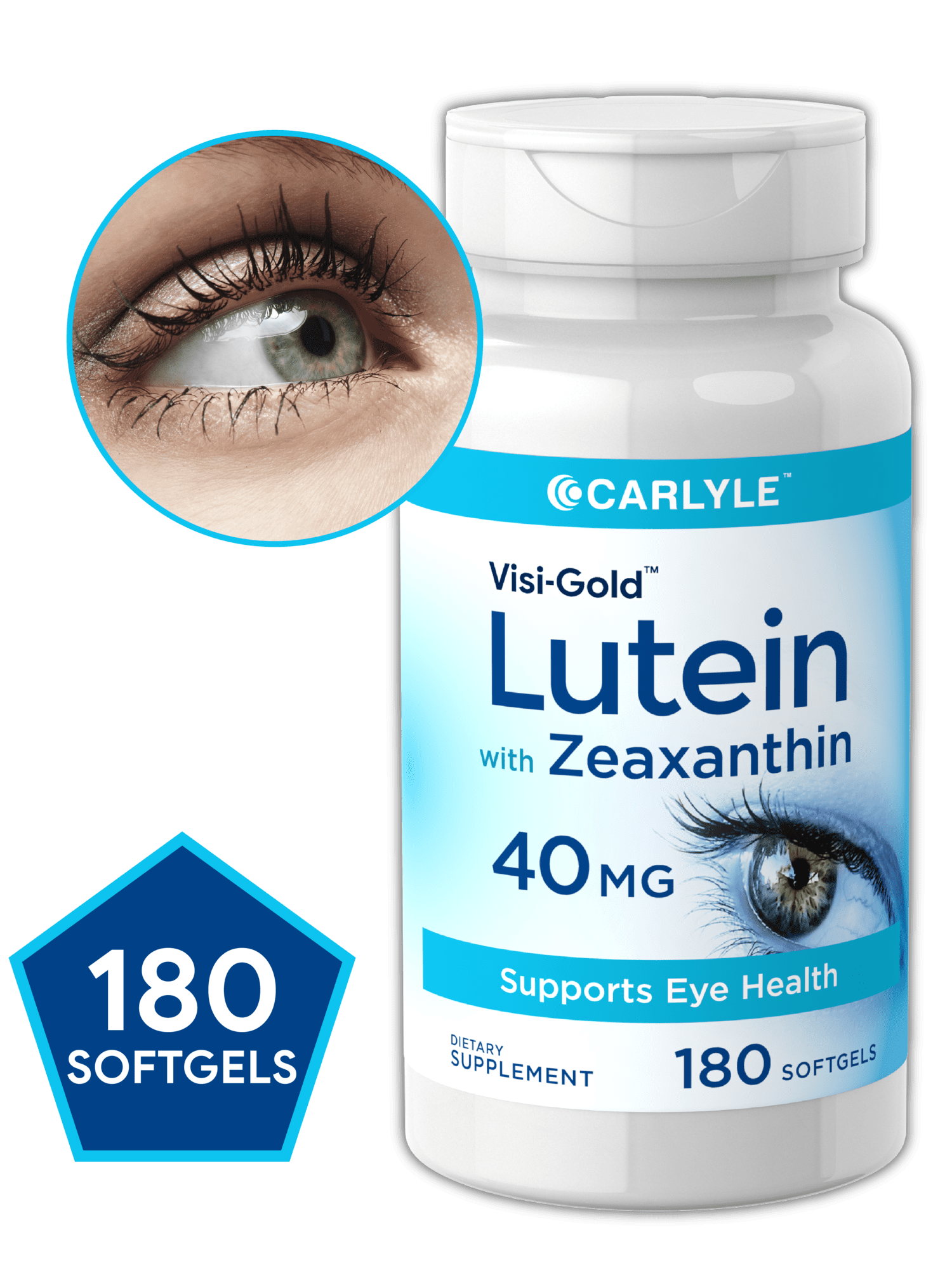 Lutein and Zeaxanthin 40 mg 180 Softgels by Carlyle