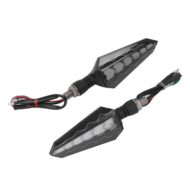 Luz de Señal de LED, Luz Blanda Universal 1 par 2 Vías de Señal de de Motocicleta para Moto
