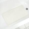 Rubber Bathtub Mat, White, 16" x 28", Mainstays