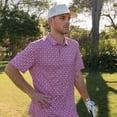 thumbnail image 5 of Burlebo Men's Performance Short Sleeve Polo Golf Shirt, 5 of 5