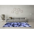 thumbnail image 3 of Ahgly Company Indoor Rectangle Abstract Blue Modern Area Rugs, 7' x 10', 3 of 4