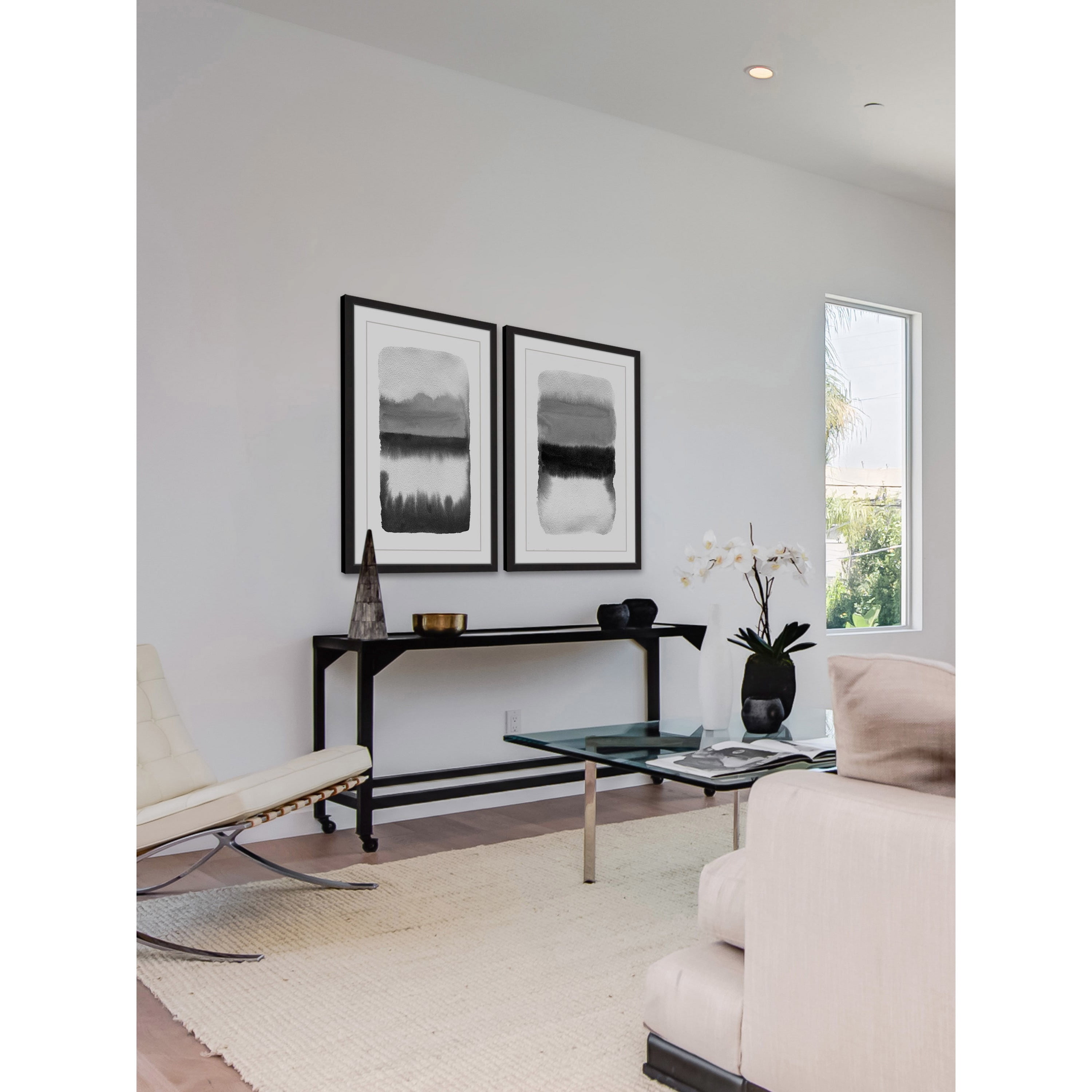 Marmont Hill Grey Transitions Diptych, 36" x 48"