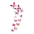 thumbnail image 4 of 12 pegatinas de mariposas, manualidades, calcomanías de pared luminosas 3D de mariposas. Rosa, 4 of 9