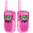 thumbnail image 1 of Walkie Talkie para niños, juguetes para niños y niñas de 3 a 12 años con linterna LCD retroiluminada, paquete de 2, 1 of 5