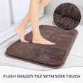 thumbnail image 2 of Carvapet Non-Slip Bath Mat Microfiber Soft Bathroom Mats, 20"x 32", Dark Coffee, 2 of 6