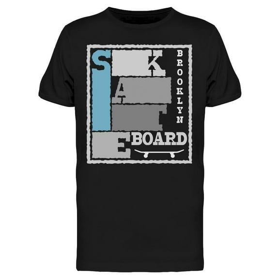 Skateboard In Square Brooklyn T-Shirt Men -Image by Shutterstock, Male Large
