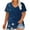 Womens Summer Tops-D64 Navy, variant on Mifsaly Summer Tops for Women Gradient V-Neck Short Sleeve Blouse Plus Size Oversized Cotton Tops Work Going Out Dressy Casual Shirts Spring Summer Teacher T-Shirts XXXL