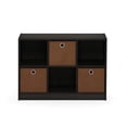 thumbnail image 4 of Librería organizadora Furinno Basic 3x2 con papeleras, 4 of 9
