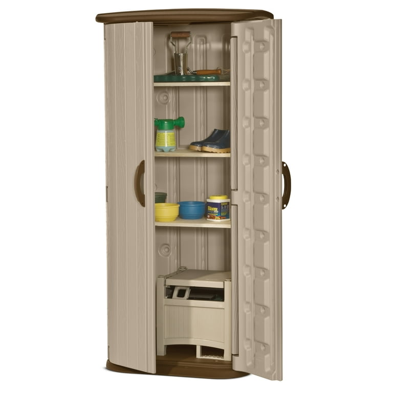 Suncast BMS1500 20 Cubic Foot Outdoor Vertical Tool Utility