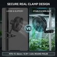 thumbnail image 5 of 6 Inch Clip-On Grow Tent Fan, 10-Speed EC Motor Circulation Fan, 90°/45° Oscillation, 320 CFM Airflow, Low Noise Clamp Fan for Hydroponics & Greenhouse, 5 of 9