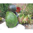 thumbnail image 4 of Ebros Gift Adorable Baby Turtle Tortoise Holding Solar Lantern Garden Path Lighter Statue, 4 of 8
