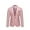 Pink, variant on Lolmot Men's Fashion England Solid Color Casual Single Breasted Blazer Retro Slim Fit Party/Formal/Wedding Business Suit Jacket