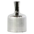 thumbnail image 1 of Urban Trends Round Bottle Polished Chrome Ceramic Table Vase, 1 of 2