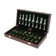 thumbnail image 3 of de ajedrez con tablero plegable, s de ajedrez portátiles con caja de ranuras de almacenamiento, para principiantes y adultos Estilo 1 Hugo ajedrez internacional de madera, 3 of 10